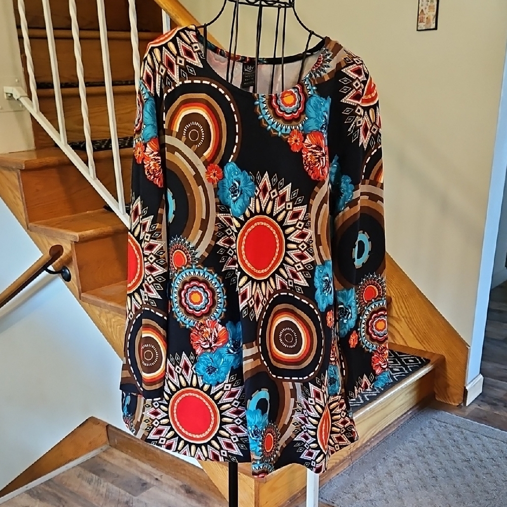 🎉LILDY Colorful Patterned Women's Top